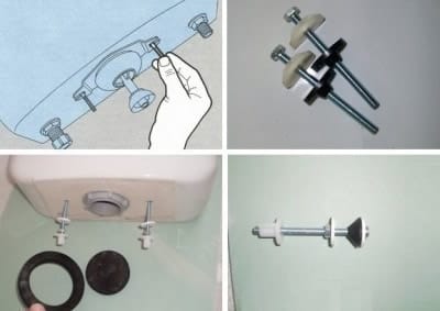 Болты для крепления бачка