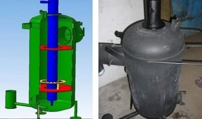 Печь на отработке из газового баллона