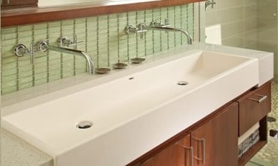 Двойная раковина с общим поддоном Двойная раковина с общим поддоном