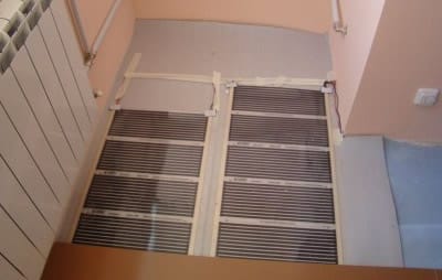 Укладка инфракрасного теплого пола