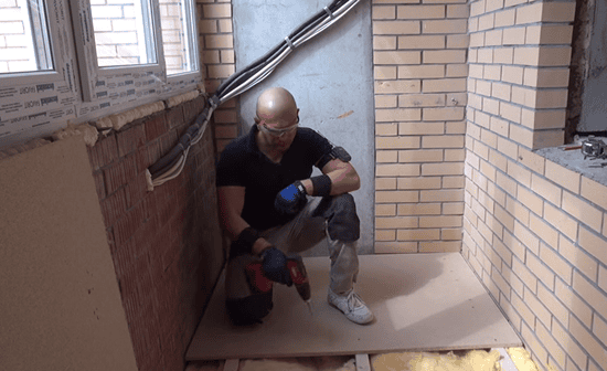 Крепление листов ДСП