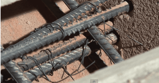 Арматурный каркас для бетонной лестницы