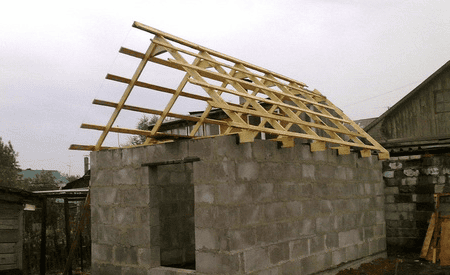 Баня из шлакоблока