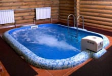 Баня с бассейном