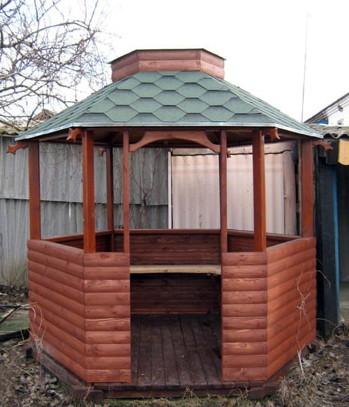 Делаем беседку из бруса своими руками