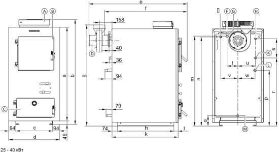 Чертеж пиролизного котла