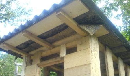 Делаем крышу для туалета