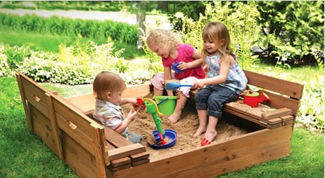 Делаем песочницу для дачи своими рукам