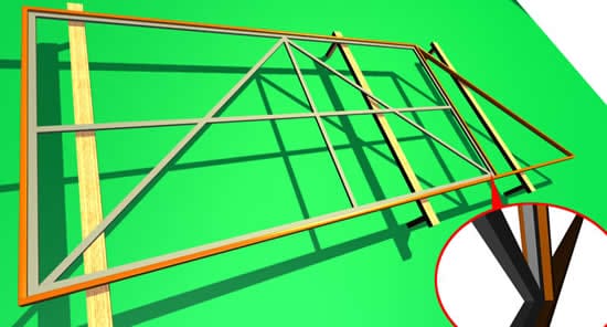 Делаем раму для ворот