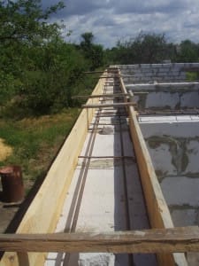 Деревянная опалубка для армопояса