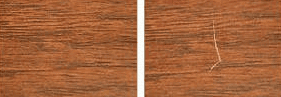 До и после реставрации ламината
