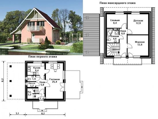 Дом из пеноблоков