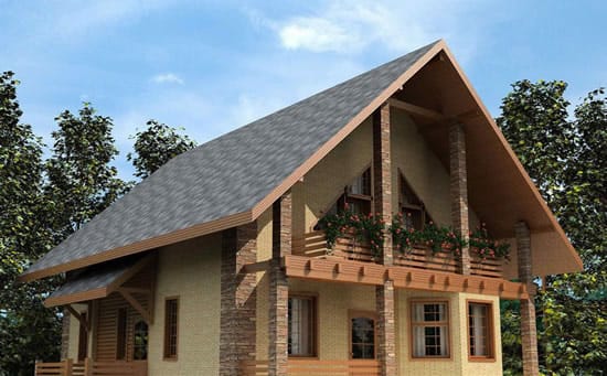 Двускатная крыша своими руками