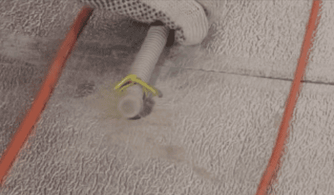 Фиксация гофротрубки для теплого пола