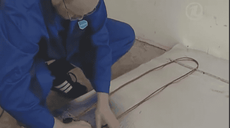 Фиксация нагревающего кабеля