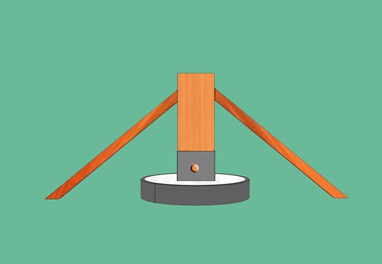 Фиксируем трубы деревянными брусками