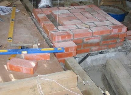 Фото - печной фундамент