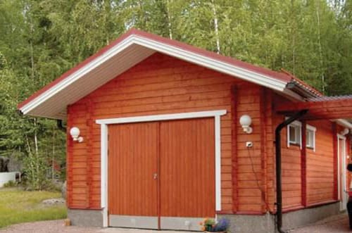 Гараж из бруса своими руками