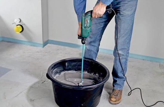 Процесс приготовления пескобетона для использования