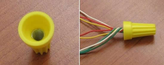 Изолирование проводки колпочками СИЗ