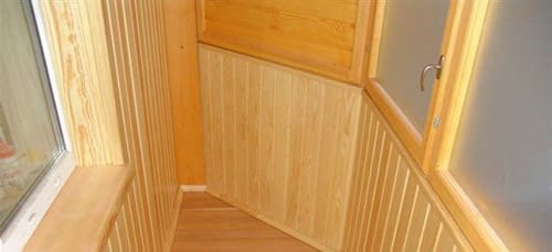 Как обшить балкон вагонкой