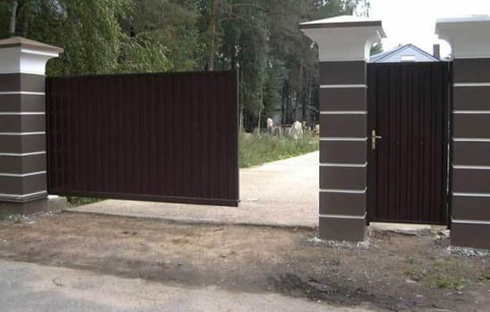 Как сделать сдвижные ворота