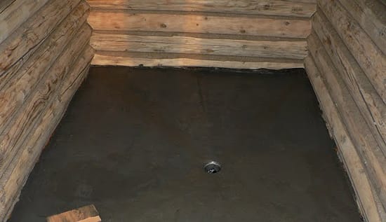 Как залить пол в бане