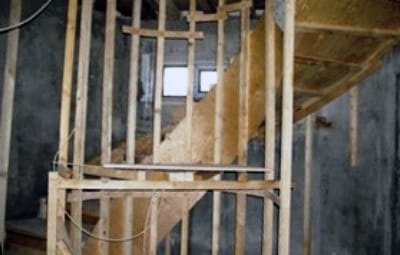 Каркас для бетонной лестницы