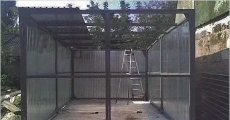 Крепление листов профнастила к каркасу