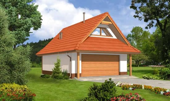 Мансардная крыша гаража