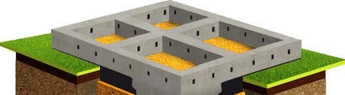 Мелкозаглубленный ленточный фундамент своими руками