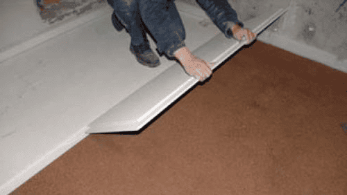 Монтаж полов из ГВЛ