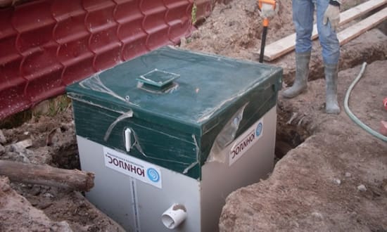 Монтаж септика астра