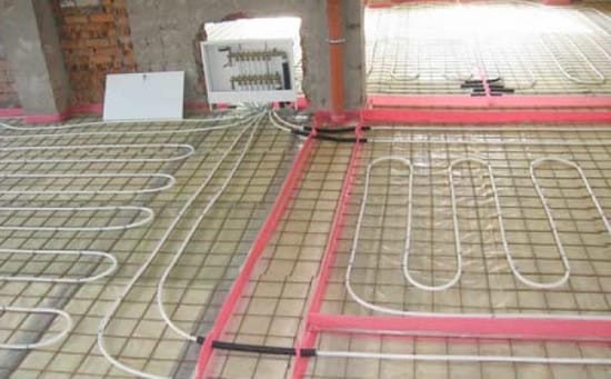 Монтаж теплого пола