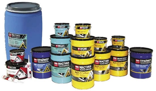 Обмазочная гидроизоляция мастики и праймеры