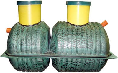 На рисунке показан образец пластикового септика