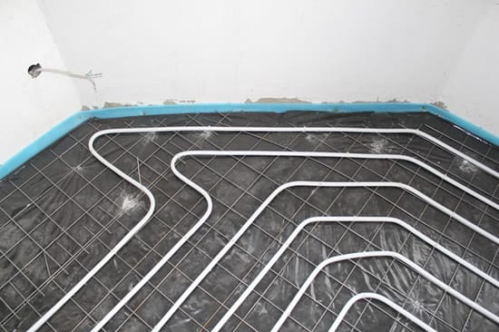 Образец укладки труб для водяного теплого пола