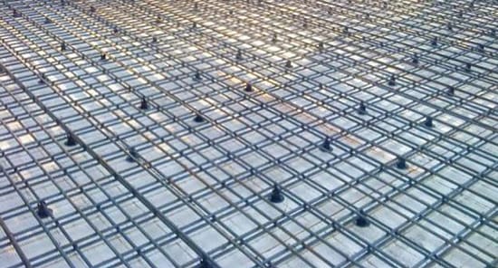 Образец установленной арматуры для фундамента