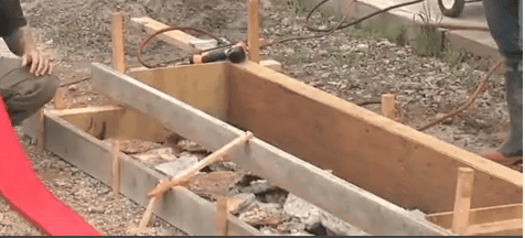 Обычный каркас для крыльца