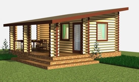 Односкатная крыша для бани своими руками