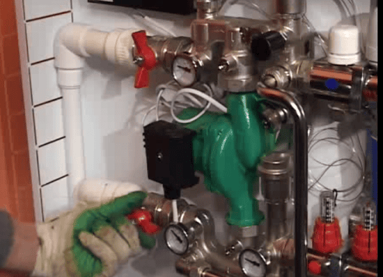 Открываем клапан теплого пола