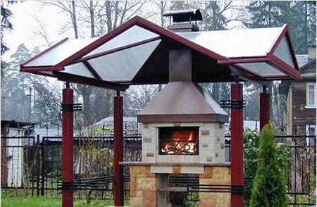 Печь для барбекю готова