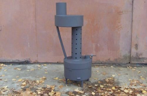 Печь на отработанном масле из металла фото