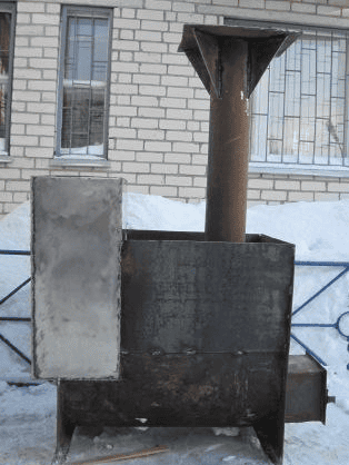 Печь с баком  для воды