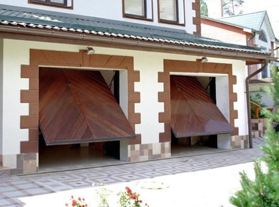 Пример ворот для гаража