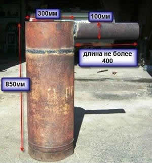 Приварка дымовой трубы к котлу