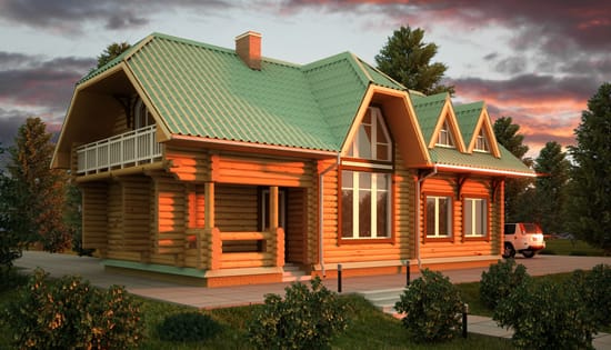 Проект гостевого дома с баней