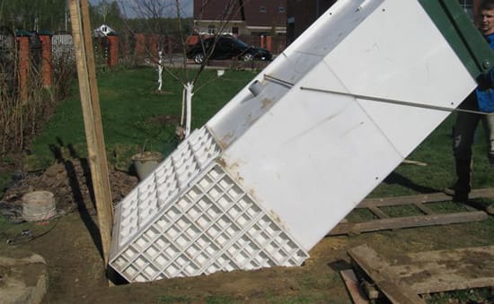 Процесс монтажа септика биокси