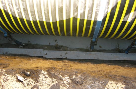 Процесс монтажа септика