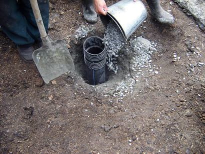 Процесс обустройства скважины